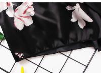 Ropa interior de mujer, ropa de dormir de seda satinada, chaleco, pantalones cortos, conjunto de dos piezas de verano, ropa de dormir para mujer - details 18
