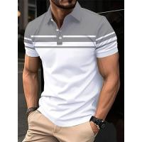 POLO con botones estampados a rayas de verano para hombre Polo deportivo - details 2