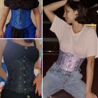 Top con corsé Sexy para mujer, entrenador de cintura, corpiño gótico, ropa moldeadora, lencería para mujer, carpeta, Faja moldeadora de cuerpo, Blusas debajo del busto - details 3