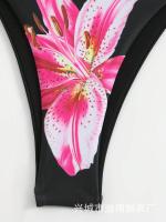 Nuevo estilo sexy traje de baño de tres piezas Charm Lily edición impresa personalizada - details 6
