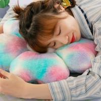 Cojín de peluche con flores de colores, almohada de felpa, pétalos protectores de cadera esponjosos, cojín de asiento, estera suave de flor de cerezo para habitación de niños - details 9