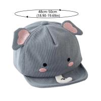 Gorro de béisbol con animales para bebé, gorro ajustable de Color sólido con dibujos animados para bebé, gorra con visera, transpirable, cómodo, sombreros para el sol para niños al aire libre - details 0