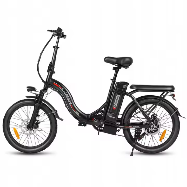 Samebike CY20 bicicleta eléctrica plegable 350W 36V 12AH 32KM/H 20" negro - 1