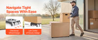 SucceBuy Furniture Dolly - Mover resistente con capacidad de 750 libras, ruedas y panel de acero al carbono - details 1