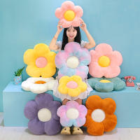 Cojín de Asiento de Margaritas de Peluche Forma de Girasol Almohada de Asiento de Dormitorio para Niños y Niñas Decoración de Oficina Cojines de Sofá Juguetes de Peluche 35cm - details 4