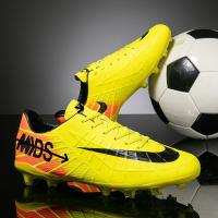 Botas de fútbol de alta calidad para hombre, zapatos de fútbol FG/TF, tacos de entrenamiento antideslizantes de hierba, zapatillas de fútbol, ​​calzado deportivo Unisex - details 3
