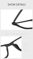 Gafas graduadas ópticas de titanio puro para miopía para hombres, base 9827, ultraligeras y cómodas - details 8