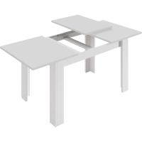 Comedor Extensible, Mesa de Salón o Cocina, Acabado en Blanco Artik y Roble Canadiense, Modelo Kendra - details 12