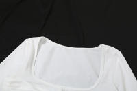 Elegante Vestido Bodycon con Volantes Manga Larga, Giro de Volantes, Vestido Mini para Mujer en Otoño Moda de Fiesta en Club Elegante - details 32