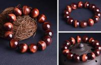 Pulsera de Ojo de Tigre Rojo Natural Amuleto de Buena Suerte Hecho a Mano para Hombres y Mujeres - details 6