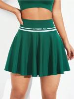 Falda de tenis de una pieza, falda deportiva, falda de bádminton, tejido sin costuras, sensación elástica de cuatro lados, secado rápido - details 4
