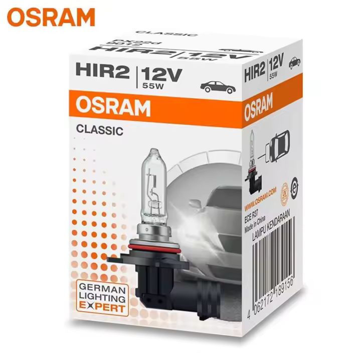 Bombilla de faro halógena Osram HIR2 PX22d 9012 Luz clásica de 12V 55W 3200K Haz alto y bajo - 1