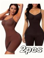 Moldeador De Mono Sin Costuras, Control De Abdomen Y Realce De Glúteos, Faja Reductora Para El Cuerpo De Las Mujeres, 2 Piezas - details 1
