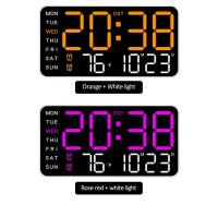 Reloj de Pared Digital LED Doble Alarma Control Remoto Función de Fecha y Hora - details 7