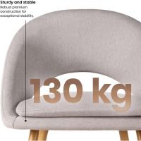 Pack de 2 Sillas de Comedor Tapizadas, Acolchadas y Ergonómicas, Estilo Moderno para Salón, Dormitorio o Cocina - details 7