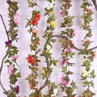 Caliente 2M corona de glicina decoración de viñedo Nudo de mariposa planta vid flor artificial pared - details 12