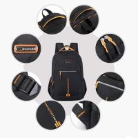 Mochilas de gran capacidad para hombre, bolso escolar impermeable y resistente al desgaste, correas de hombro anchas, mochila de viaje de tela Oxford - details 1