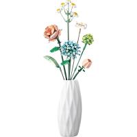 Mini bonsái árbol flor de cerezo bloques de construcción, Kits de juguetes para adultos, maceta rosa, planta, ladrillos, regalos de cumpleaños y Aniversario - details 3