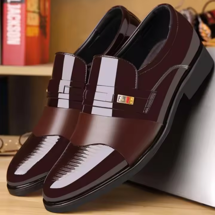 Zapatos de cuero para hombres Zapatos de vestir de cuero suave informales de negocios para hombres - 1