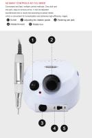 PARKSON-pulidora profesional eficiente, 15w, 35000RPM, pulidora blanca, lima de uñas, herramienta de broca - details 7
