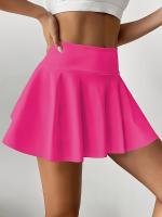 Falda pantalón deportiva para mujer con bolsillo para teléfono, falda pantalón deportiva con dobladillo plisado, tejido elástico de secado rápido para tenis, golf, yoga, baile, ropa deportiva informal - details 12