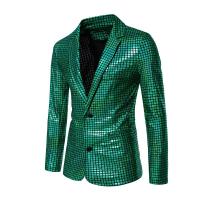 Conjunto de traje con estampado en caliente de lentejuelas para hombre, chaqueta, pantalones, trajes para fiesta y graduación - details 17
