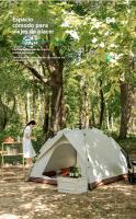 Tienda campaña 4 personas playa Deportes al aire libre viajar Protección solar Camping - details 5