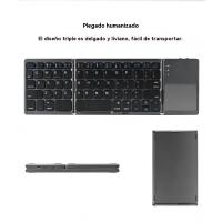 Ultra-delgado con touchpad portátil tríptico inalámbrico bluetooth teclado de la tableta teclado bluetooth - details 3