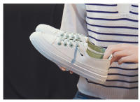 Zapatos blancos pequeños zapatillas coreanas zapatos de mujer zapatos casuales estudiantes zapatos planos zapatos de maternidad - details 11