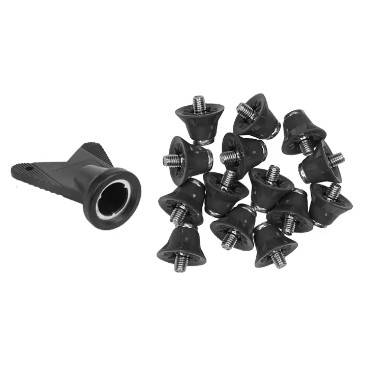 Tachuelas de fútbol de piezas, zapatos de 13mm con tornillo de M5, para entrenamiento de competición, color gris, 12 unidades - 1