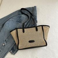 Nuevo bolso de paja tejido de verano, bolso de hombro de paja informal bohemio para mujer y niña - details 3