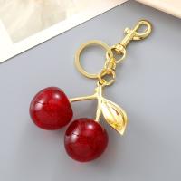 Decoración de bolso, llavero de cereza roja deliciosa, corazón de niña, colgante de cereza antipérdida, colgante para bolso Y2K Ins - details 9