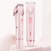 Maquinilla de afeitar eléctrica de doble cabezal para mujer, recargable, en seco y húmedo, sin dolor, Shaer hine, para áreas privadas del cuerpo - details 6