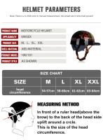 Casco de moto Harley vintage, moto eléctrica, semimoto, universal, cuatro estaciones - details 6