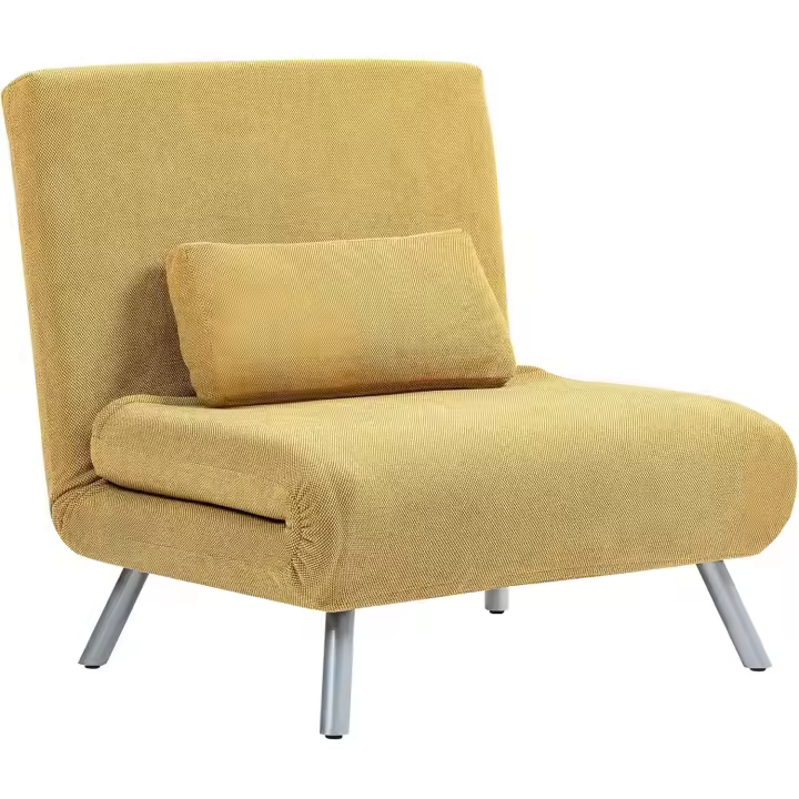 Sofá Cama 3 en 1 Plegable, Ajustable de 5 Niveles, Almohada Acolchada para Oficina Dormitorio Salón - 1