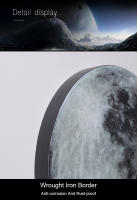 TOMAXIN Lámpara de pared de fondo para sala de estar con mural de luna de lujo y luz moderna, lámpara de habitación de arte nórdico - details 15
