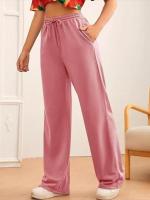 Pantalones de Manga Ancha de Alta Cintura para Mujer Primavera Otoño Pantalones Sueltos de Calidad con Cordón - details 19
