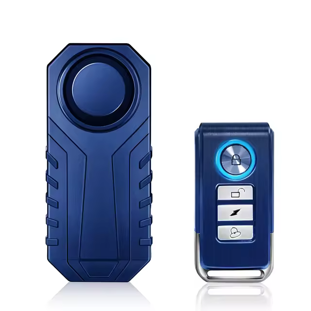 Alarma de Seguridad Inalámbrica para Bicicleta y Motocicleta a Prueba de Agua Anti-Robo con Vibración y Sonido de 113dB Sensor de Movimiento y Vibración Alarma Remota Controlada por Batería - 1