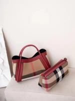 Bolso de hombro de moda para principios de primavera de 2025, bolso de negocios informal y versátil para viajeros, bolso de hombro a cuadros de cuero genuino - details 2