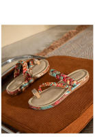 Sandalias de cuña bohemias con cuentas de madera y diamantes de imitación, cómodas y de talla grande para mujer, nueva moda 2025 - details 31
