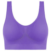 Sujetador deportivo de color sólido para mujer, top de fiesta, gimnasio, yoga, entrenamiento atlético, suave, acolchado - details 32