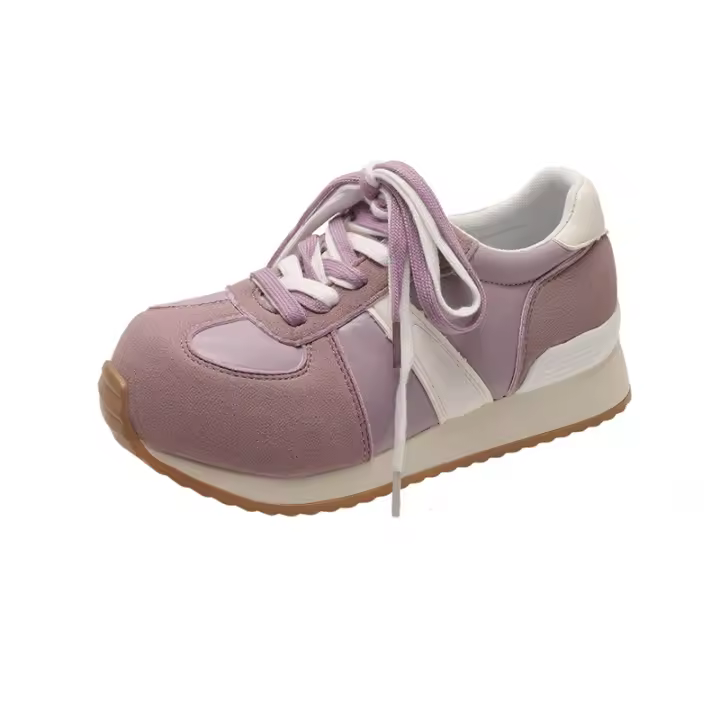 Kapibara con cordones Forrest Gump zapatos de las mujeres dulces 2025 principios de primavera nuevos deportes y ocio zapatos de las mujeres Forrest Gump papá zapatos - 1