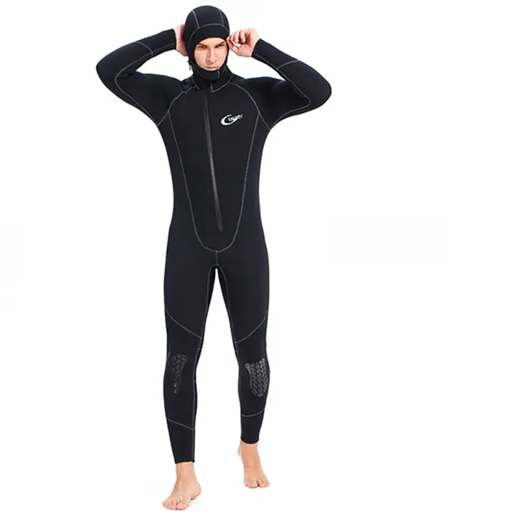 Traje de neopreno de 3mm para hombre, traje de buceo, caza subacuática, surf, cremallera frontal, pesca submarina, equipo Cálido impermeable - 1