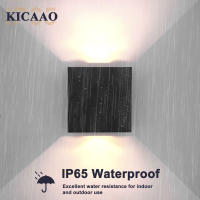 Apliques de pared LED, paquete de 2, 6W, lámpara de pared moderna para interiores y exteriores IP65, luces de montaje en pared arriba y abajo para sala de estar, pasillo y dormitorio - details 0