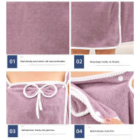 1 Uds. Bata de baño portátil, toalla de baño con tirantes para mujer - details 3