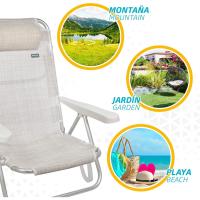 Set 2 Sillas Pleg Alu 5pos 60x47x83cmc/cojin-flamenco - details 26