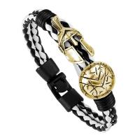 Nuevo cuero vintage lujoso hecho a mano de Guerrero Sparta, pulseras de mujer, joyas, regalos exquisitos, pulseras de hombre - details 25