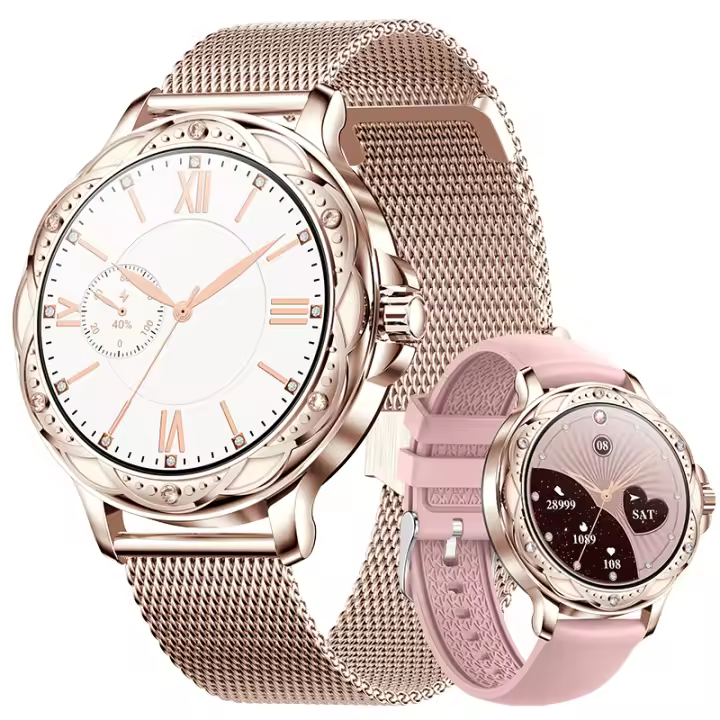 Reloj inteligente SANLEPUS 2024 para mujer, reloj inteligente deportivo de 1,2 pulgadas con 100 deportes, recepción de llamadas, podómetro, medidor de pulso, IP67 - 1