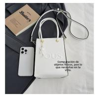 Textura de la moda de las mujeres portátil pequeña bolsa cuadrada versátil letra personalizada bolsa de mensajero nueva bolsa de mano vertical mujeres - details 20