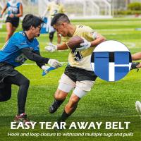 Cinturones de fútbol con bandera, conjunto de fútbol con bandera ajustable para 14 jugadores, competición de entrenamiento deportivo - details 1